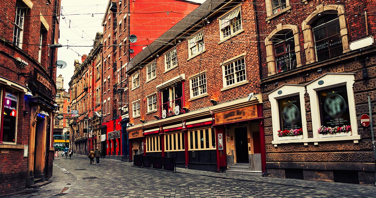 City center of Liverpool, UK  (Adobe Stock: 120846599)