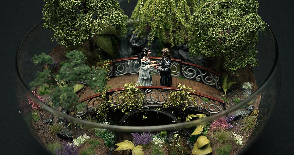 Arwen und Aragorn im Miniaturformat