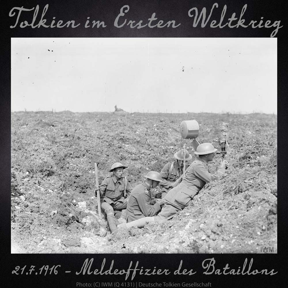 21.7.1916 Meldeoffizier des Bataillons