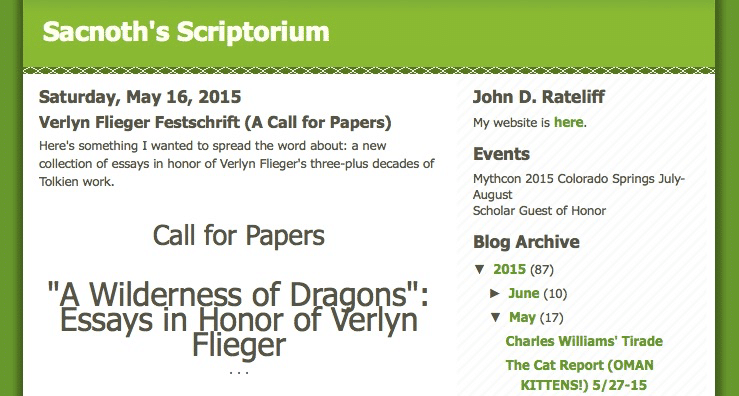 Call for Papers: Festschrift für Verlyn Flieger